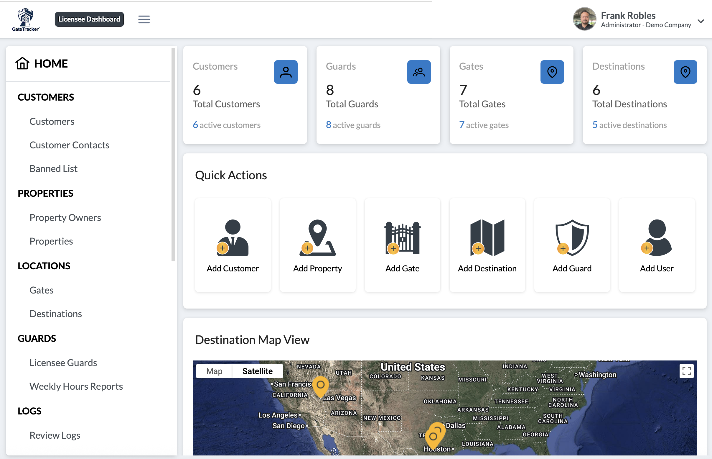 GateTracker Dashboard